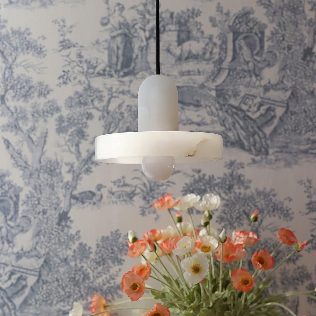 Carrara Alabaster Pendelleuchte