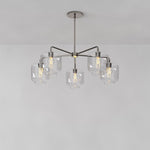Load image into Gallery viewer, Lumivelle 5-Light Pebble Chandelier - Modern Glass Pendant Lighting
