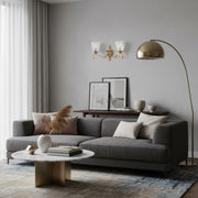 Lunetal Double-Head Wall Sconce – Vintage Metal Glass for Hallway and Bedroom