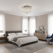 Plafonnier Virelis 8 Light Twist Tubes – Design Moderne en Cristal pour Salles à Manger ou Salons