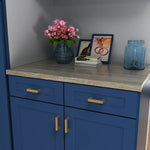 Load image into Gallery viewer, 15 Pack Gold Cabinet Pulls Modern Square Drawer Pulls
