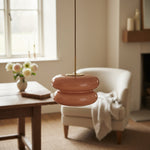 Load image into Gallery viewer, Opal Fluted Clear Glass Contemporary Pendant Lamp for Kitchen &amp; Hallway
