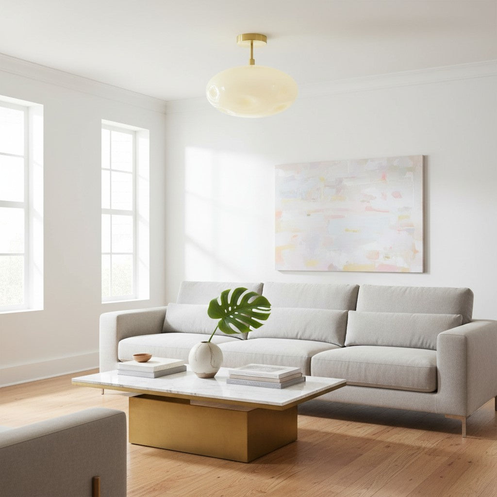 Orra Deckenlampe – Skulpturales Kugeldesign Modern Minimalistisch Vielseitig für Wohnzimmer