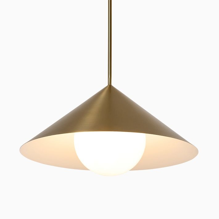 Brivana Adjustable Pendant – Cone Shade Light for Kitchen or Dining