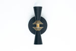 Load image into Gallery viewer, Pyralis Cone Art Deco Wall Light - Multi-Directional Sconce for Vanity or Wall
