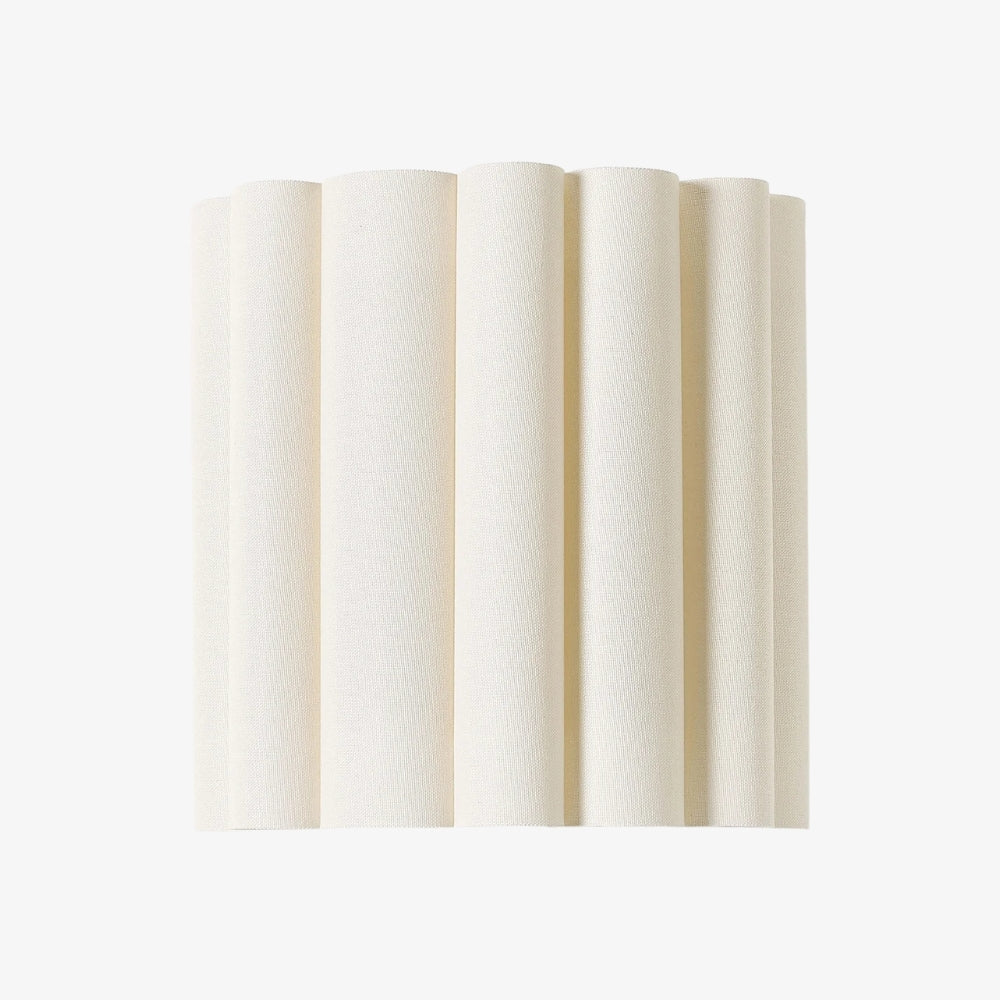 Velura Linnen Gevouwen Wandlamp - Stoffen Zacht Geplooid Ontwerp Sfeerverlichting voor Slaapkamer of Gang