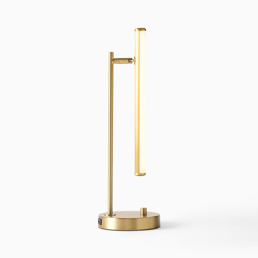 Voro Modern LED USB Table Lamp - Sleek Metal Desk & Bedside Lighting