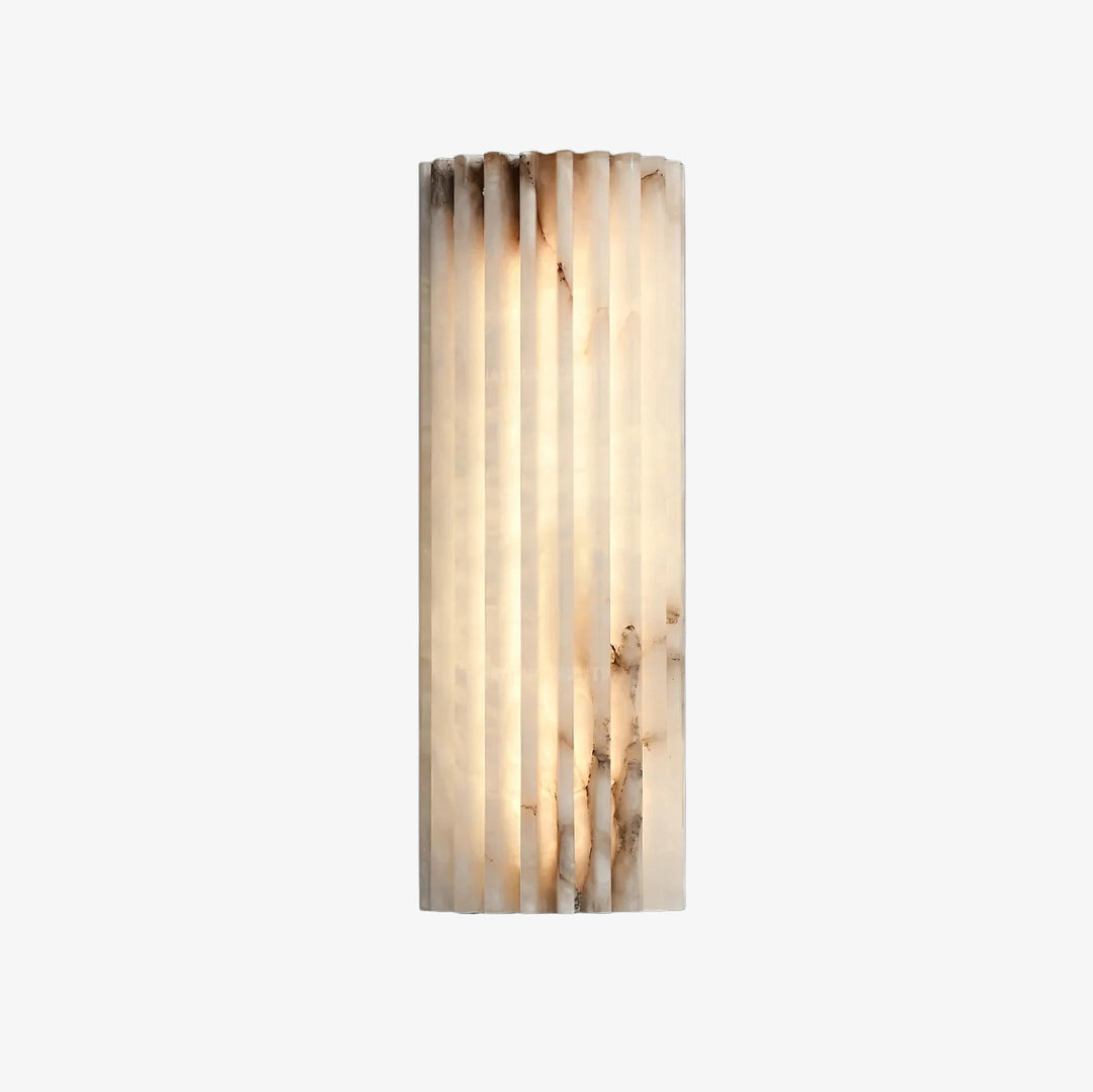 AlaVelle Contemporary Alabaster Wall Lamp – Minimalist Wall Light for Bedrooms and Hallways
