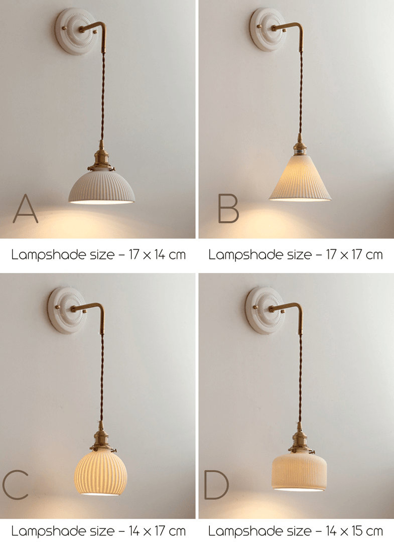 Decorative Ceramic plate Wall Sconce