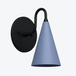 Load image into Gallery viewer, Curva Metal Cone Shade Sconce – Vintage Brass Wall Light for Entryway or Stairwell