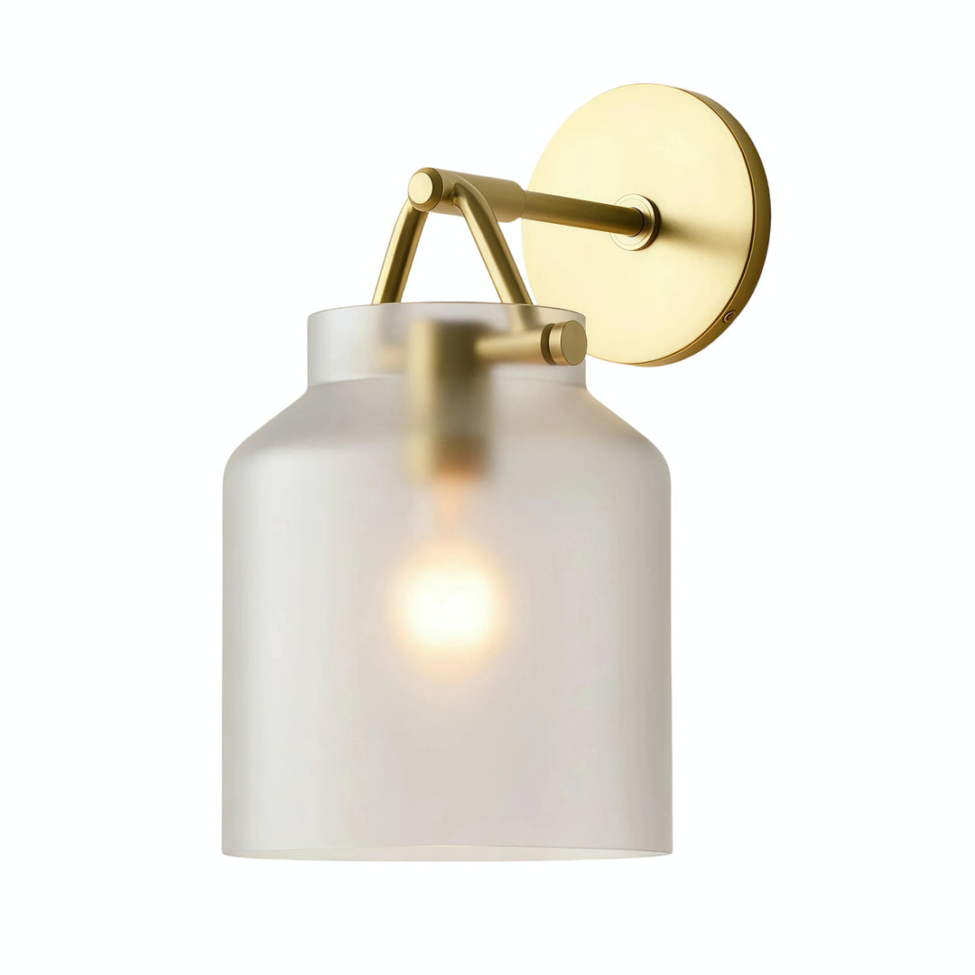 Applique Murale Minimaliste en Métal et Verre Hanton – Salle de Bain et Coiffeuse Moderne