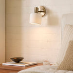 Load image into Gallery viewer, Cerova Modern Ivory Porcelain Sconce – Soft Organic Wall Light
