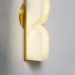 Bild in die Galerieansicht laden, Rechteckige Alabaster-Wandleuchte