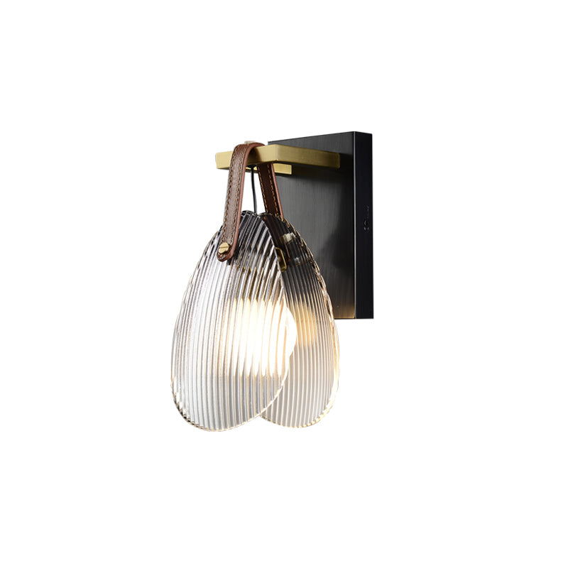 Shell Glas Wandleuchte