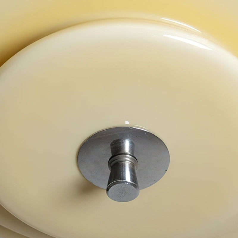 Mallew Flush Mount Ceiling Light – Layered Wave Silhouette Vintage Style Lamp for Indoor Use