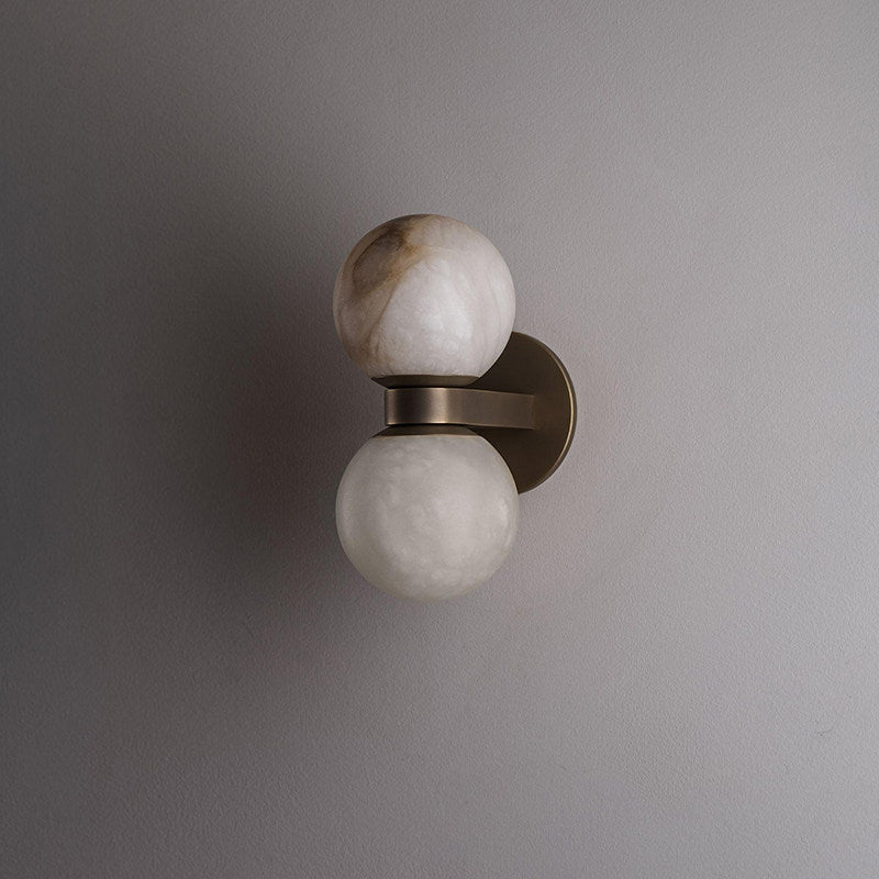 Alabaster Celestia Kugel Wandleuchte