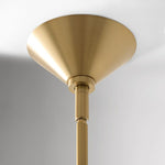 Load image into Gallery viewer, Calvor Linear 2 Light Chandelier - Porcelain Shades and Bronze Finish
