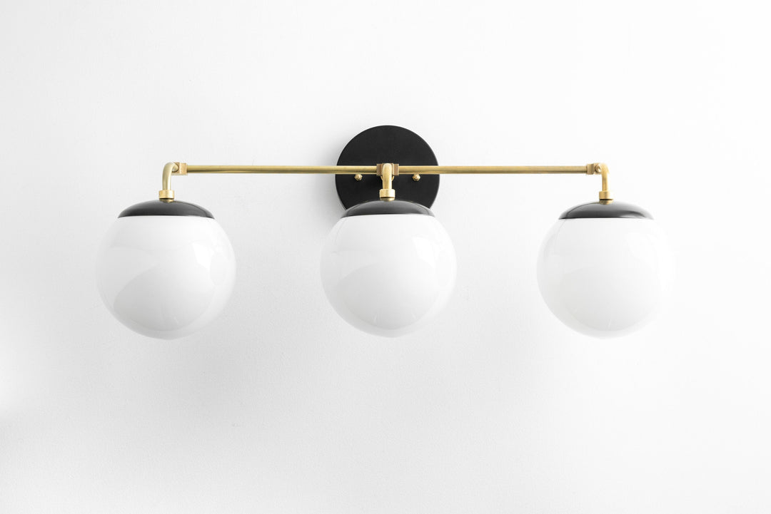 Glorica Glass Wall Sconce - Modern Vintage Vanity Light Fixture