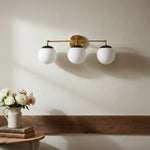 Load image into Gallery viewer, Glorica Glass Wall Sconce - Modern Vintage Vanity Light Fixture
