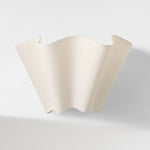 Load image into Gallery viewer, Oslan Modern Plug-In Sconce - Scalloped Ivory Linen Shade Wall Lamp
