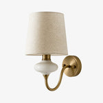 Bild in die Galerieansicht laden, Shellure Ceramic Seashell Wall Lamp - Elegant French Style Bedroom Accent Light