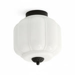 Load image into Gallery viewer, Vintage Eloise Milk Glass Flush Mount Ceiling Light - Vintage Charm Soft Glow
