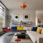 Load image into Gallery viewer, Koloro Glass Ceiling Light — Layered Rounded Design Lampshade for Hallway or Cloakroom