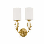 Cargar imagen en el visor de la Galería, Style A two-light antler wall sconce