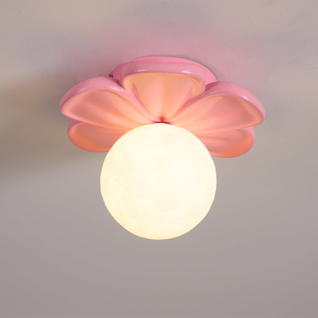 Cream Bloom Blumen Deckenlampe