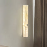 Bild in die Galerieansicht laden, Rechteckige Alabaster-Wandleuchte