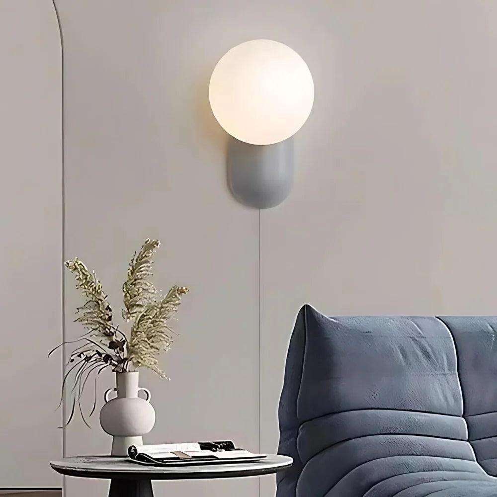 Luz de Pared de Orbe de Vidrio Nórdico Luma