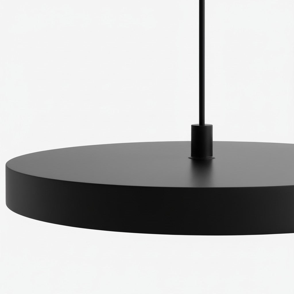 Evanos Disc Design Pendant Light – Sculptural Iron Disc Style for Modern Dining Room
