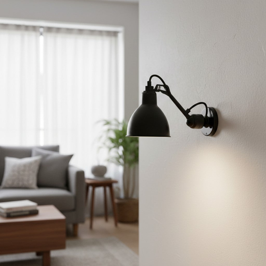 Articula opvouwbare scharnierende wandlamp – functionele wandlamp met draaibare kap voor thuis N19