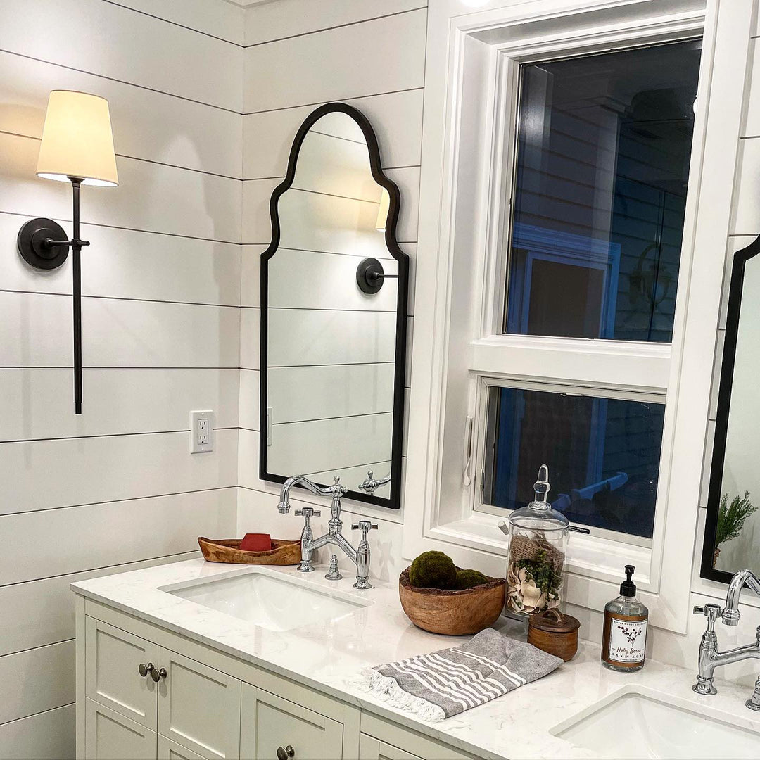 Averin Sleek Minimalist Fabric Wall Sconce for Bedroom & Living Spaces