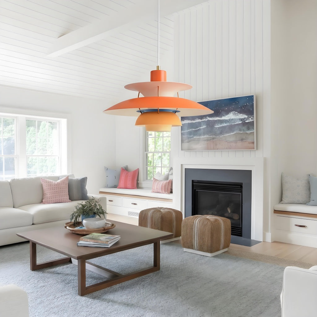 Lampada a sospensione Danish Design – Design nordico scandinavo multicolore per sala da pranzo e soggiorno N38