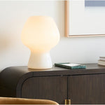 Load image into Gallery viewer, Novarise Ribbed Glass Table Lamp – Textured Glass Accent Lighting
