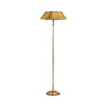 Afbeelding laden in galerijweergave, Auriglow geëmailleerde messing geperforeerde vloerlamp - space age stijl - woondecoratie
