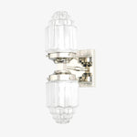 Load image into Gallery viewer, Tierlux Glass Art Deco Wall Sconce - Glass Frosted Globes with Skyscraper Globe
