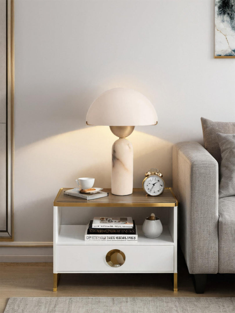 Peono Alabaster Tischlampe