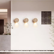 Luz de Pared de Piedra Natural de Travertino Wabi Sabi Japonesa