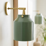 Load image into Gallery viewer, Hanton Modern Minimalist Brass and Glass Sconce – Damp Rated for Bathrooms
