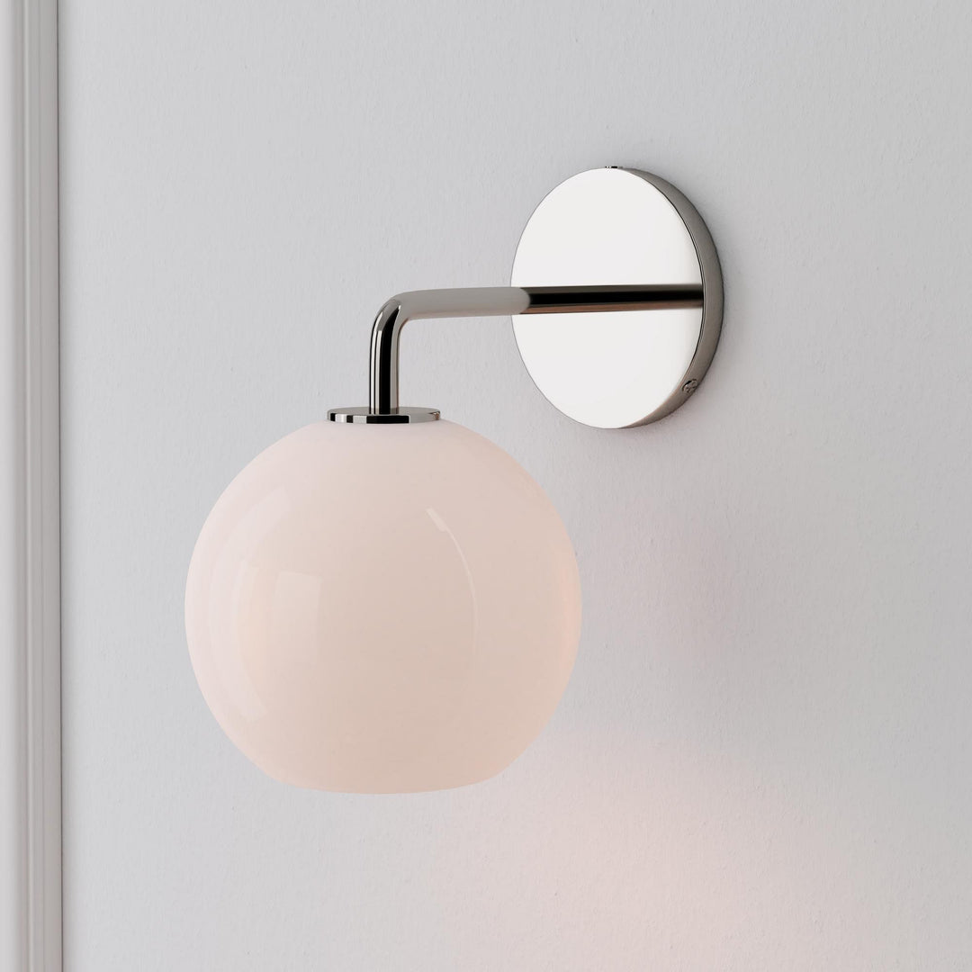 Selvion Artistic Globe Sconce Light - Handcrafted Glass Sculptural Wall Fixture