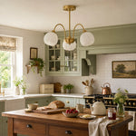 Cargar imagen en el visor de la Galería, Three-arm chandelier in a kitchen