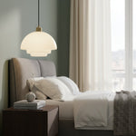 Afbeelding laden in galerijweergave, Opalisse Art Deco Hanglamp – Melkglas Koepel Plafondlamp voor Eetkamer N07