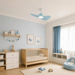 Bild in die Galerieansicht laden, Designer Hat Two-Blade Ceiling Fan Light scene image