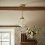 Load image into Gallery viewer, Geotower Glass Modern Pendant Light - Skyscraper Design - Brass or Black or Nickel Finish
