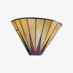 Afbeelding laden in galerijweergave, TF Dark Star Art Deco Ster Tiffany Wandlamp – Glas-in-lood Geometrisch Licht voor Gang en Woonkamer