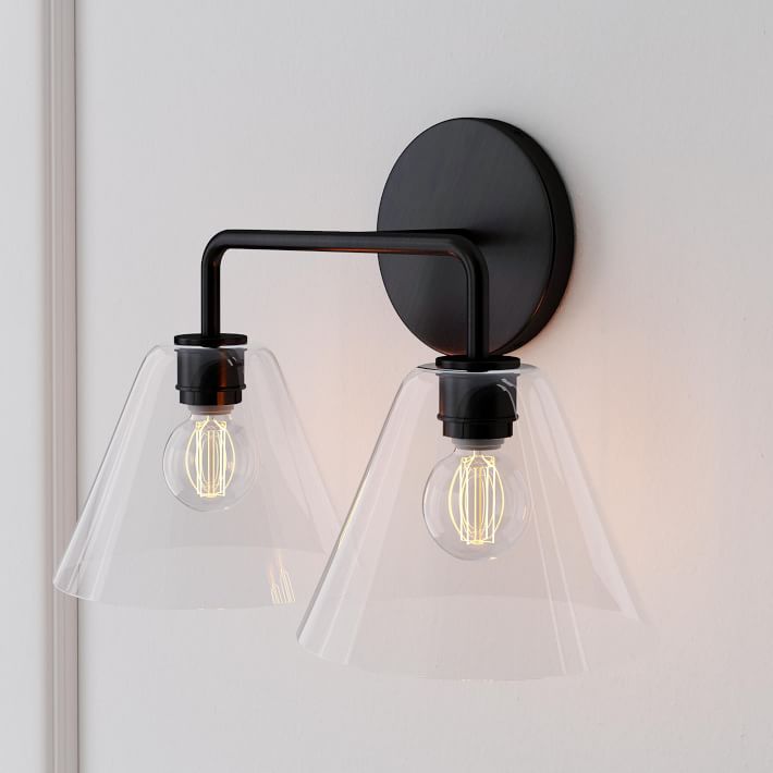Conica Cone Wall Sconce - 1, 2, 3-Light Modern Glass Lighting