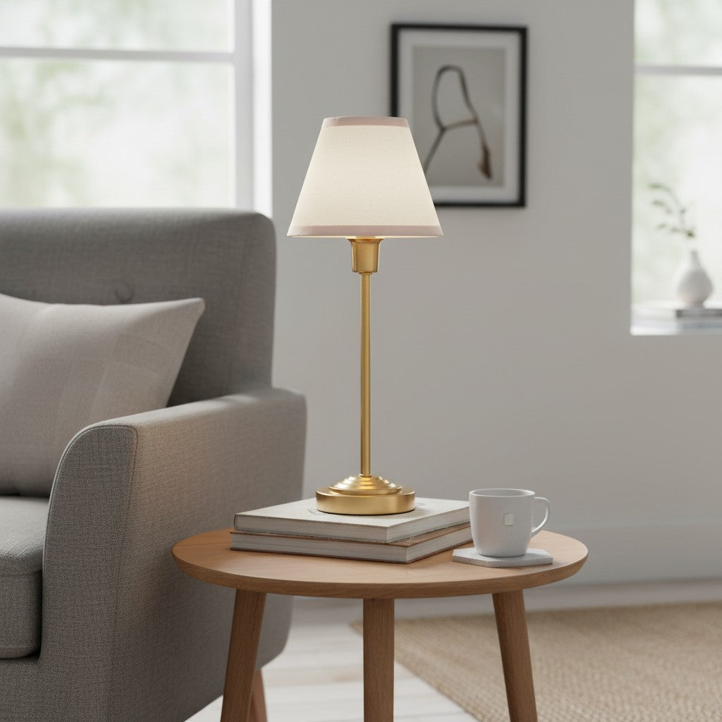 Bronzuno Textuurstof Bureaulamp – Moderne Metalen Voetverlichting voor Kantoren of Lounges