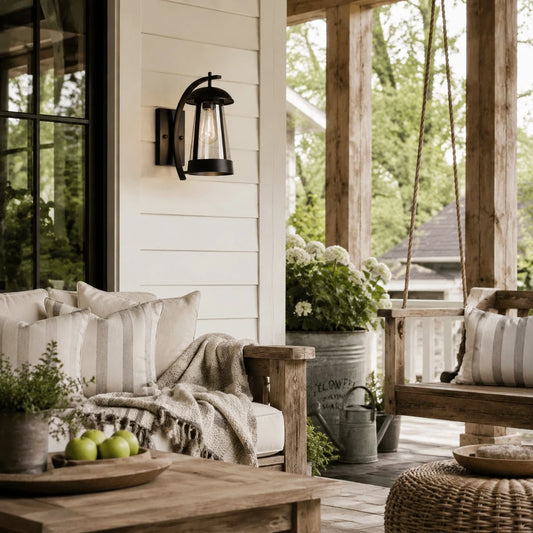 Vintage Outdoor Waterproof Wall Sconce for Porch and Garden